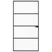 Ușă Interioară Neagră 76x201,5 cm din Sticlă Termoizolantă și Aluminiu Subțire - WALTI WALTI