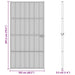 Ușă Interioară Neagră 76x201,5 cm din Sticlă Termoizolantă și Aluminiu Subțire - WALTI WALTI