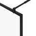 Zid de duș walk-in Negru 80 x 195 x 0.5 cm Sticlă și Aluminiu - WALTI WALTI