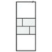 Zid de duș walk-in Negru 80 x 195 x 0.5 cm Sticlă și Aluminiu - WALTI WALTI