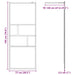 Zid de duș walk-in Negru 80 x 195 x 0.5 cm Sticlă și Aluminiu - WALTI WALTI