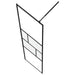 Zid de duș walk-in Negru 80 x 195 x 0.5 cm Sticlă și Aluminiu - WALTI WALTI