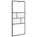 Zid de duș walk-in Negru 80 x 195 x 0.5 cm Sticlă și Aluminiu - WALTI WALTI