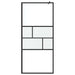 Zid de duș walk-in Negru 80 x 195 x 0.5 cm Sticlă și Aluminiu - WALTI WALTI