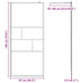 Zid de duș walk-in Negru 80 x 195 x 0.5 cm Sticlă și Aluminiu - WALTI WALTI