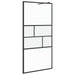 Zid de duș walk-in Negru 80 x 195 x 0.5 cm Sticlă și Aluminiu - WALTI WALTI