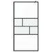 Zid de duș walk-in Negru 80 x 195 x 0.5 cm Sticlă și Aluminiu - WALTI WALTI