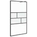 Zid de duș walk-in Negru 80 x 195 x 0.5 cm Sticlă și Aluminiu - WALTI WALTI
