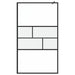Zid de duș walk-in Negru 80 x 195 x 0.5 cm Sticlă și Aluminiu - WALTI WALTI
