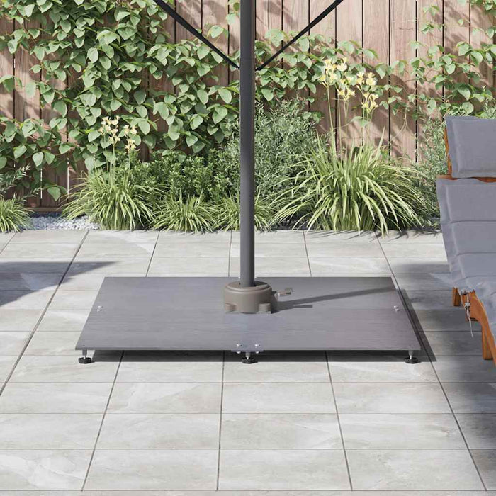 Bază pentru umbrelă Aspect lemn gri închis 100 x 100 x 4 cm - WALTI WALTI