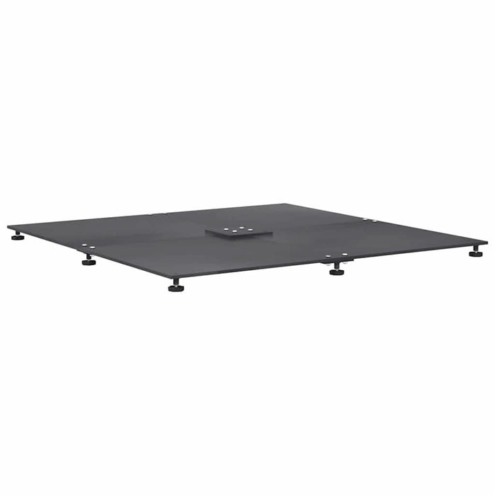 Bază pentru umbrelă Gri închis 100 x 100 x 4 cm Oțel - WALTI WALTI