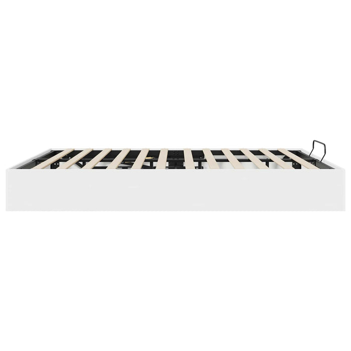 Cadru de pat otoman cu depozitare Alb 193 x 120 x 25 cm PAL - WALTI WALTI
