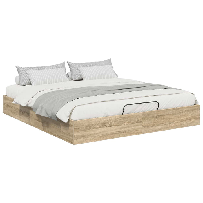 Cadru de pat otoman Stejar Sonoma 193 x 120 x 25 cm PAL - WALTI WALTI