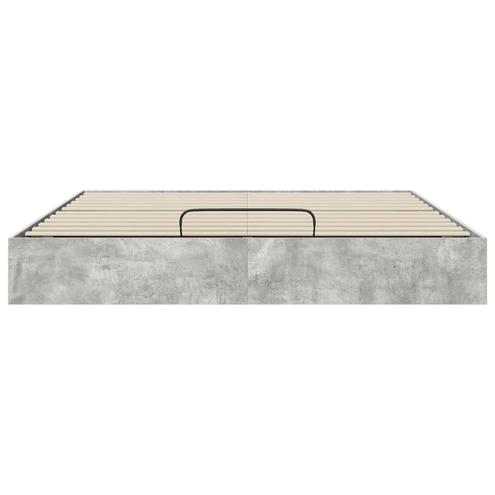 Cadru de pat otoman cu depozitare Beton 193 x 120 x 25 cm PAL - WALTI WALTI