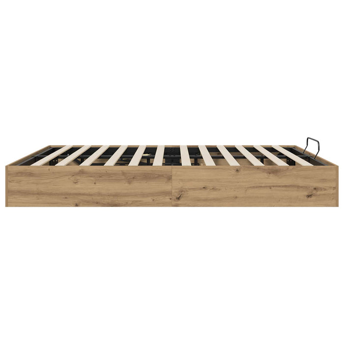 Cadru de pat otoman Stejar artizanal 193 x 120 x 25 cm PAL - WALTI WALTI