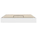 Cadru de pat otoman cu depozitare Alb 193 x 120 x 25 cm PAL - WALTI WALTI