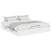 Cadru de pat otoman cu depozitare Alb 193 x 120 x 25 cm PAL - WALTI WALTI