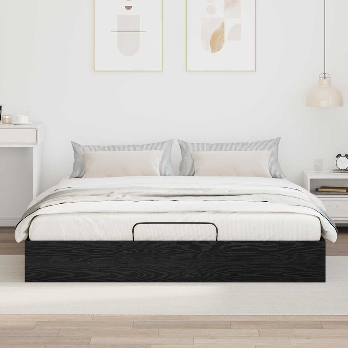 Cadru de pat otoman Stejar Negru 193 x 120 x 25 cm PAL - WALTI WALTI