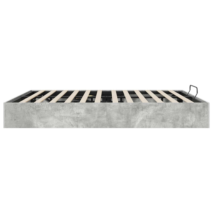 Cadru de pat otoman Gri din beton 193 x 120 x 25 cm - WALTI WALTI