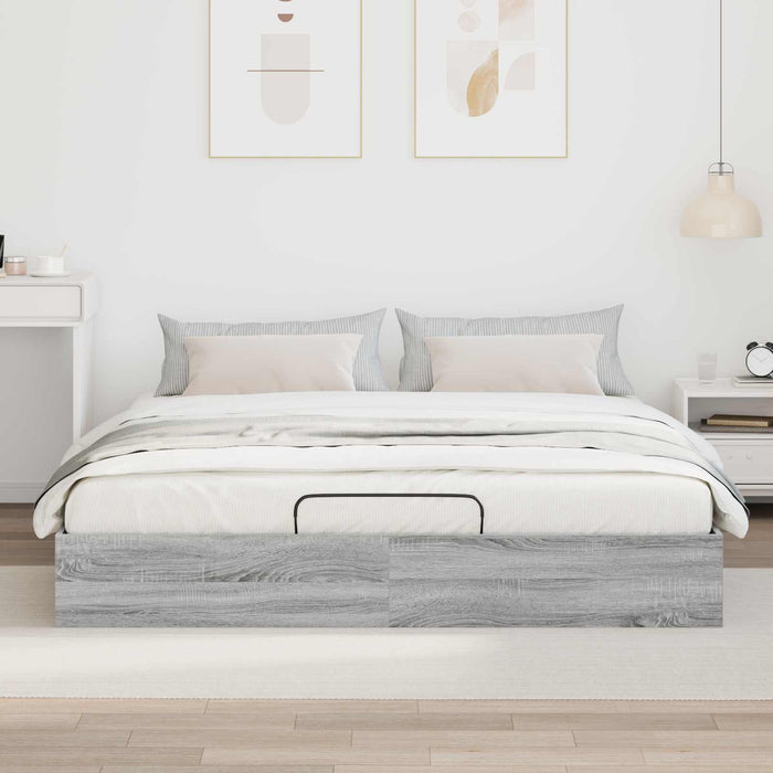 Cadru de pat otoman Gri Sonoma 193 x 120 x 25 cm PAL - WALTI WALTI