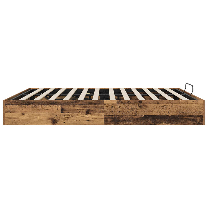 Cadru de pat otoman Lemn vechi 160 x 200 cm Lemn compozit - WALTI WALTI
