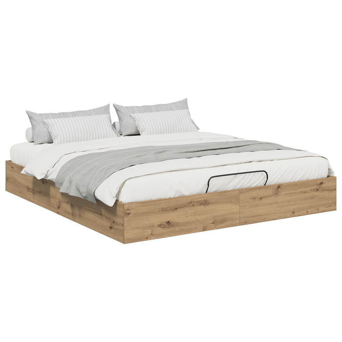 Cadru de pat otoman Stejar artizanal 193 x 120 x 25 cm PAL - WALTI WALTI