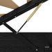 Cadru de pat otoman Stejar Negru 193 x 120 x 25 cm PAL - WALTI WALTI