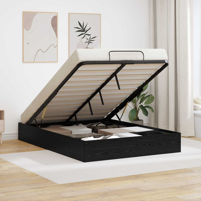 Cadru de pat otoman Stejar Negru 193 x 120 x 25 cm PAL - WALTI WALTI