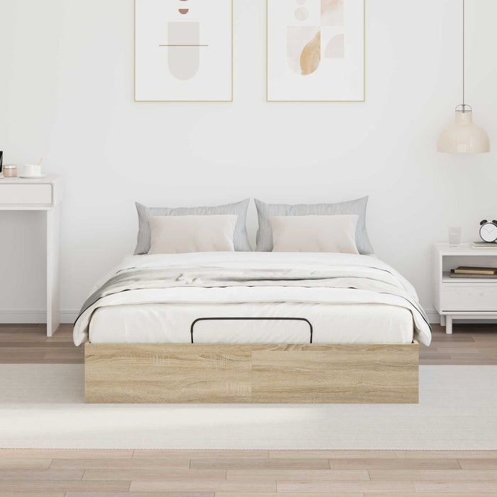 Cadru de pat otoman Stejar Sonoma 193 x 120 x 25 cm PAL - WALTI WALTI
