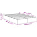 Cadru de pat otoman Gri Sonoma 193 x 120 x 25 cm PAL - WALTI WALTI