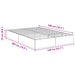 Cadru de pat otoman Stejar Sonoma 193 x 120 x 25 cm PAL - WALTI WALTI