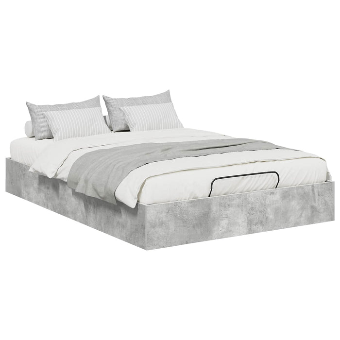 Cadru de pat otoman Gri din beton 193 x 120 x 25 cm - WALTI WALTI