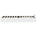 Cadru de pat otoman cu depozitare Alb 193 x 120 x 25 cm PAL - WALTI WALTI