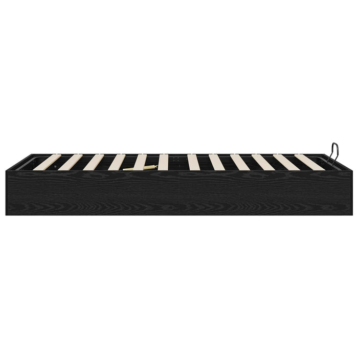 Cadru de pat otoman Stejar Negru 193 x 120 x 25 cm PAL - WALTI WALTI