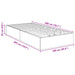 Cadru de pat otoman Stejar Negru 193 x 120 x 25 cm PAL - WALTI WALTI