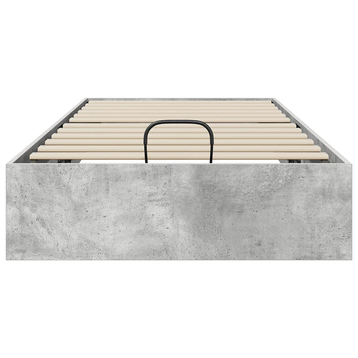 Cadru de pat otoman Gri din beton 193 x 120 x 25 cm - WALTI WALTI