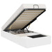 Cadru de pat otoman cu depozitare Alb 193 x 120 x 25 cm PAL - WALTI WALTI