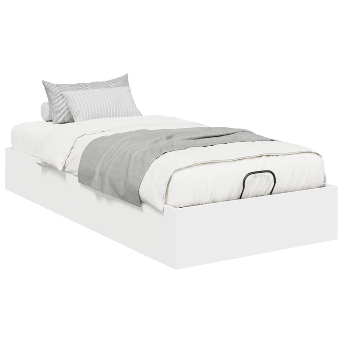 Cadru de pat otoman Alb 203 x 80,5 x 25 cm Lemn compozit - WALTI WALTI