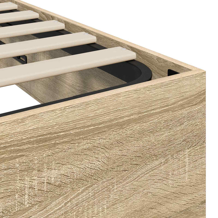 Cadru de pat otoman Stejar Sonoma 203 x 80,5 x 25 cm - WALTI WALTI