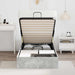 Cadru de pat otoman Gri din beton 203 x 80,5 x 25 cm - WALTI WALTI