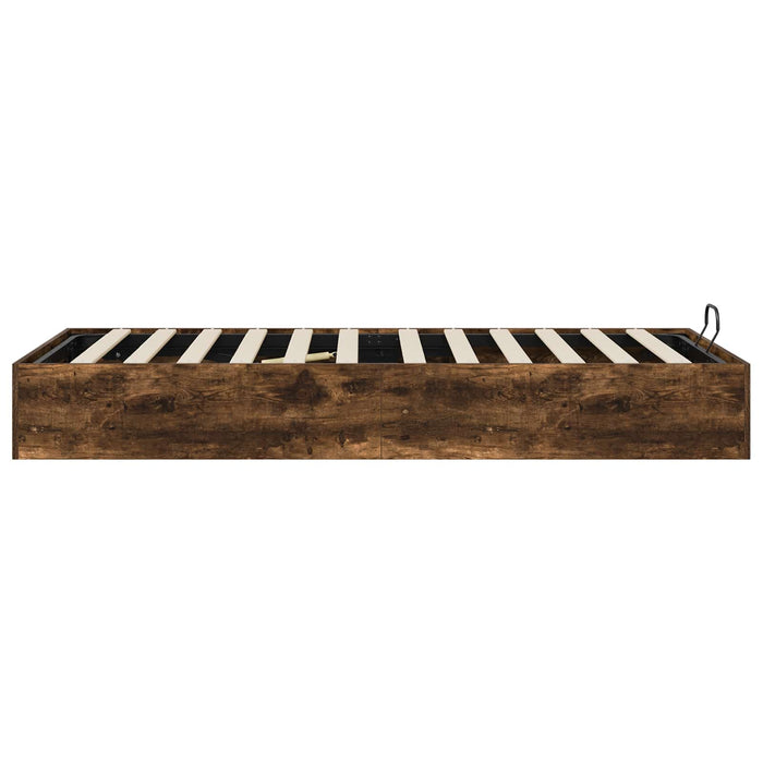 Cadru de pat otoman Stejar fumuriu 203 x 80,5 x 25 cm - WALTI WALTI