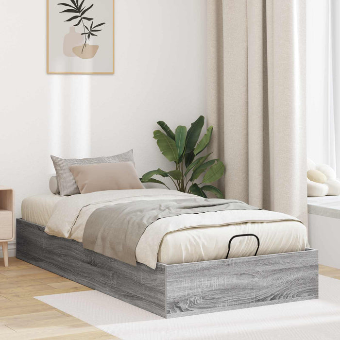 Cadru de pat otoman Gri Sonoma 203 x 80,5 x 25 cm Lemn compozit - WALTI WALTI