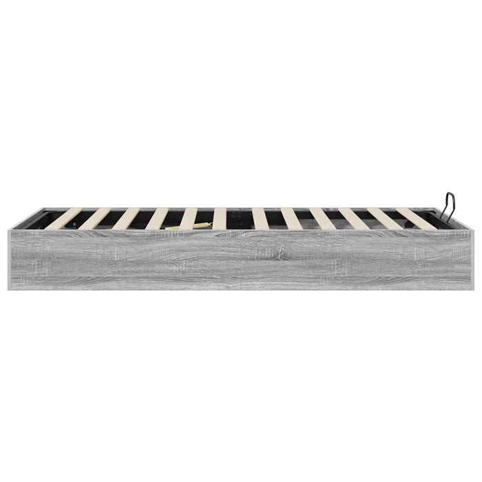 Cadru de pat otoman Gri Sonoma 203 x 80,5 x 25 cm Lemn compozit - WALTI WALTI