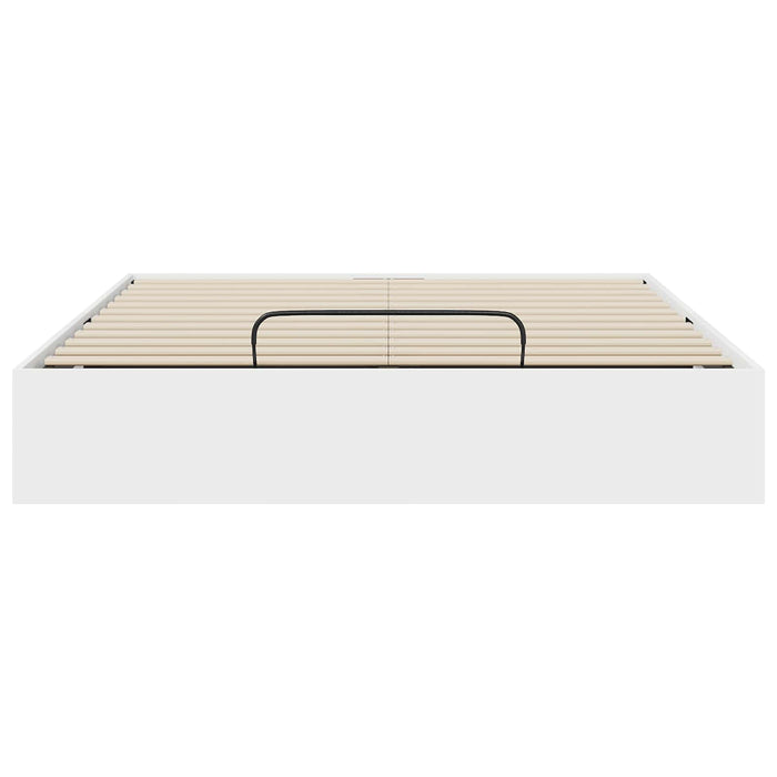 Cadru de pat otoman cu depozitare Alb 193 x 120 x 25 cm PAL - WALTI WALTI