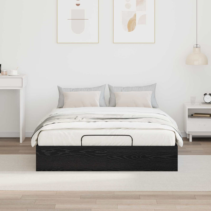 Cadru de pat otoman Stejar Negru 193 x 120 x 25 cm PAL - WALTI WALTI