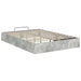 Cadru de pat otoman Gri din beton 193 x 120 x 25 cm - WALTI WALTI