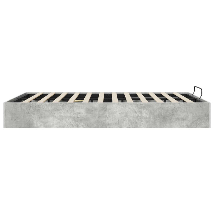 Cadru de pat otoman Gri din beton 193 x 120 x 25 cm - WALTI WALTI