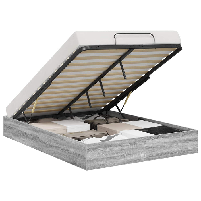 Cadru de pat otoman Gri Sonoma 193 x 120 x 25 cm PAL - WALTI WALTI