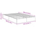 Cadru de pat otoman cu depozitare Alb 193 x 120 x 25 cm PAL - WALTI WALTI