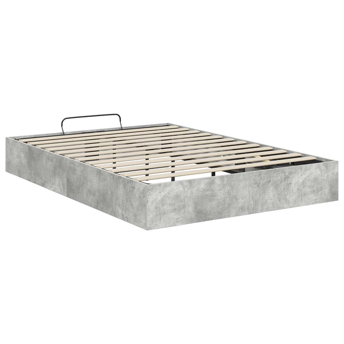 Cadru de pat otoman Gri din beton 193 x 120 x 25 cm - WALTI WALTI